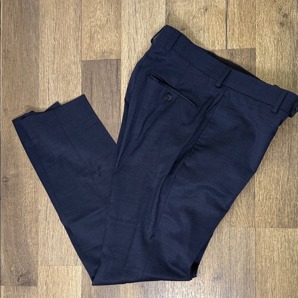 Kenneth Cole Dark Blue Men's Dress Pants